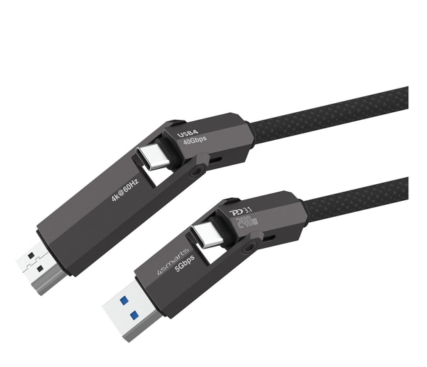 4smarts Kabel ComboCord USB4 HDMI 240W   1.5m czarny - 1512617 - zdjęcie 3